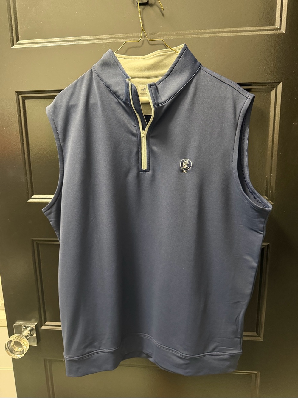 Peter Millar Lakewood Country Club Navy Sleeveless Half-Zip Performance Vest